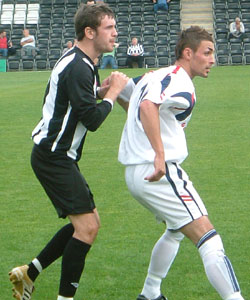 Taylor in pre-season action vs Forest Green